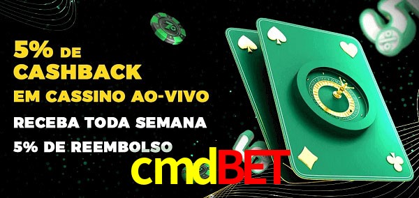 Promoções do cassino ao Vivo cmdbet